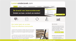 Desktop Screenshot of lezersonderzoek.com