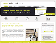 Tablet Screenshot of lezersonderzoek.com